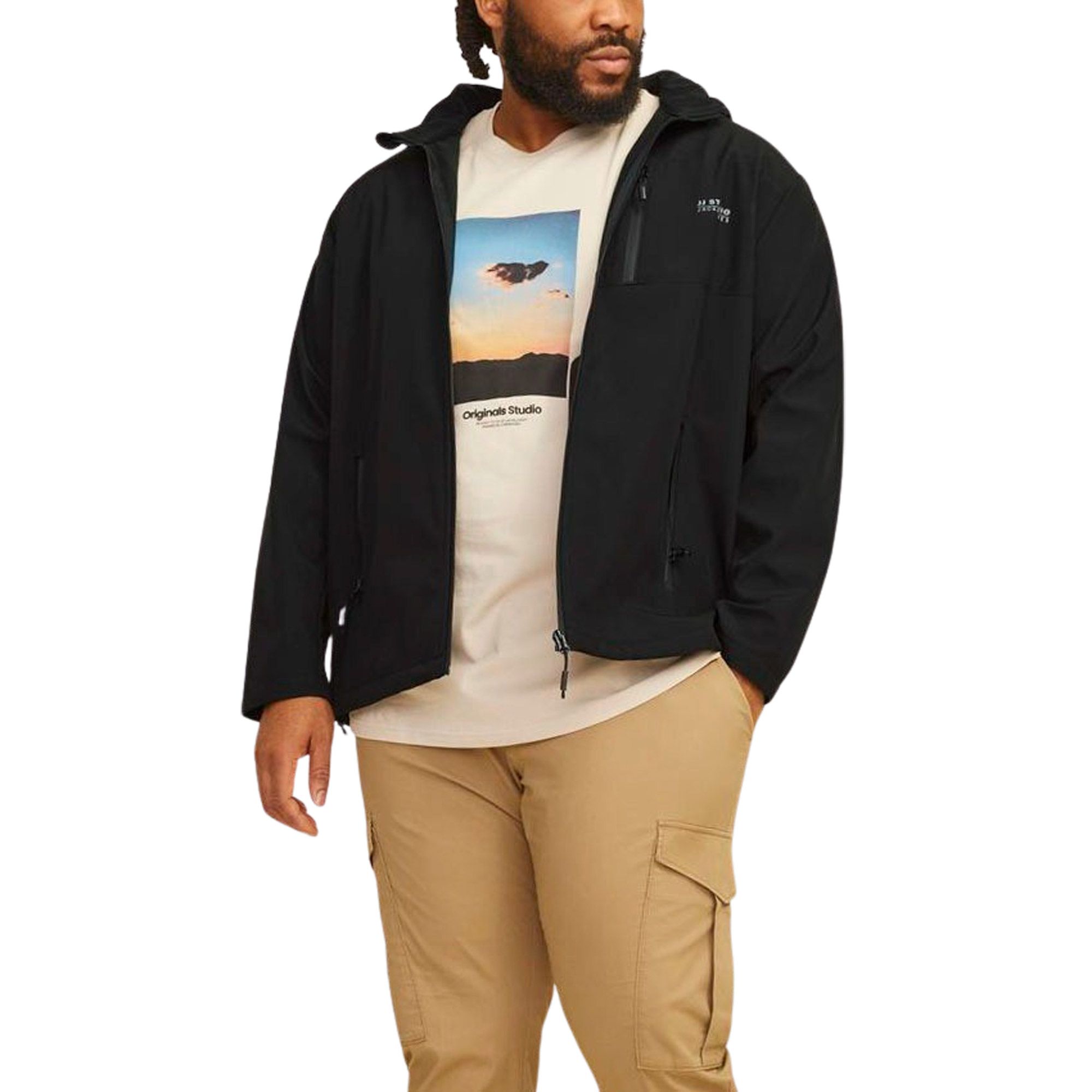 Jack & Jones Taylor Softshell Jacket Men (plussize) | Plutosport
